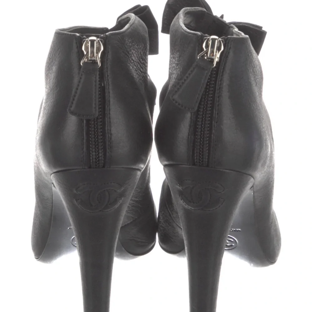 SHOES- Chanel Crystal Bow Cut Out Bootie - Picture 5 of 6